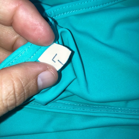 Neon Pom Pom Fringe Teal Swim Pool Vacation Resortwear Coverup sz L-XXL - Picture 7 of 8